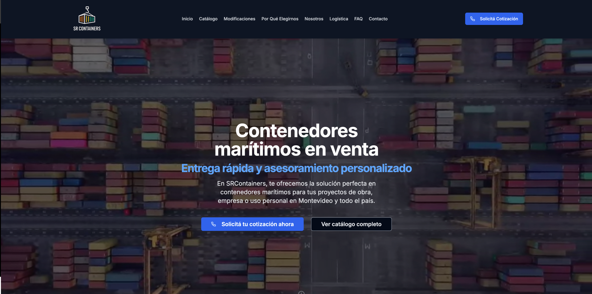 Landing Page SRContainers